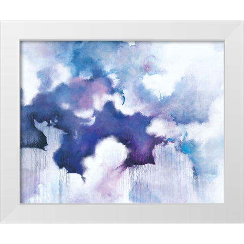 Acquiesce White Modern Wood Framed Art Print by Circle Art Group