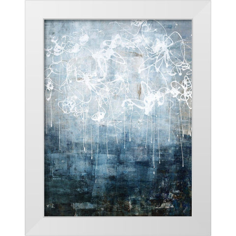 Caveman Marks II White Modern Wood Framed Art Print by Taylor, Kari