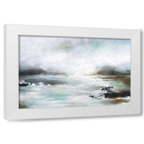 Coastal View IV White Modern Wood Framed Art Print by Drotar, Rikki