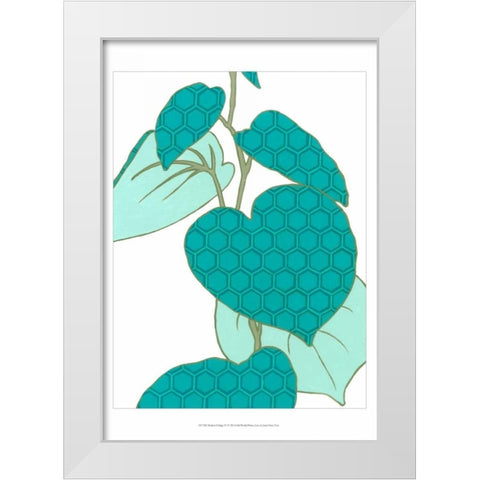 Modern Foliage IV White Modern Wood Framed Art Print by Vess, June Erica