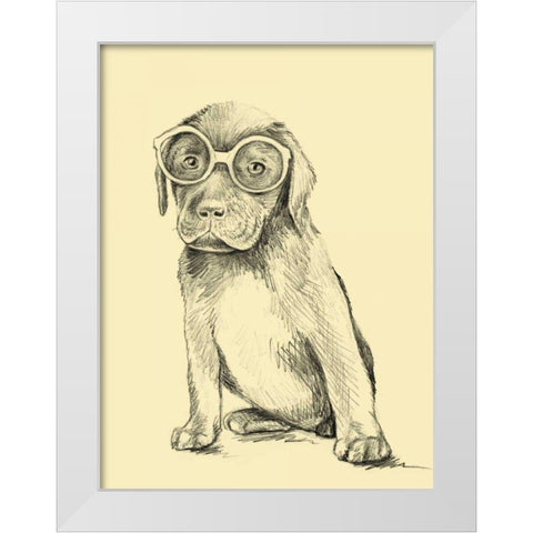 Lucky White Modern Wood Framed Art Print by Meagher, Megan