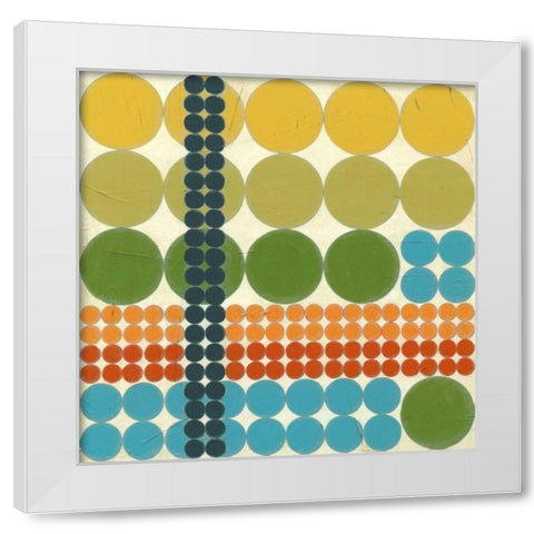 Arcade I White Modern Wood Framed Art Print by Vess, June Erica