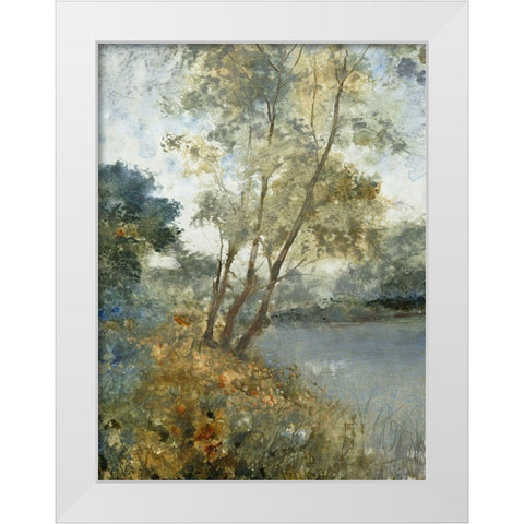 Custom Ethereal Waters I (ASH) White Modern Wood Framed Art Print by OToole, Tim