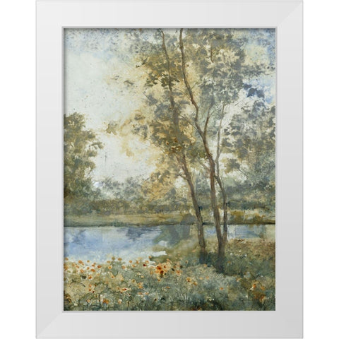 Custom Ethereal Waters II (ASH) White Modern Wood Framed Art Print by OToole, Tim