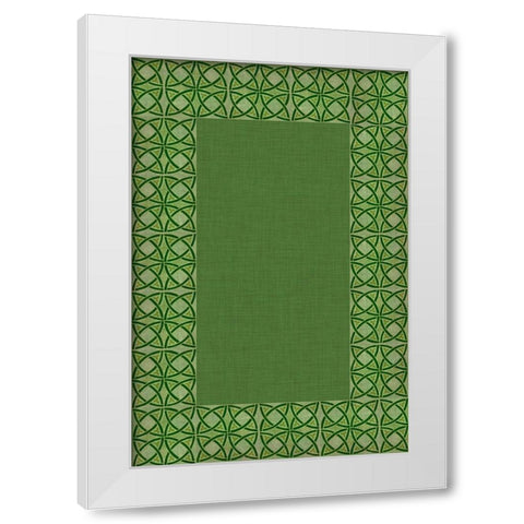 St. Pattys Collection E White Modern Wood Framed Art Print by Vision Studio
