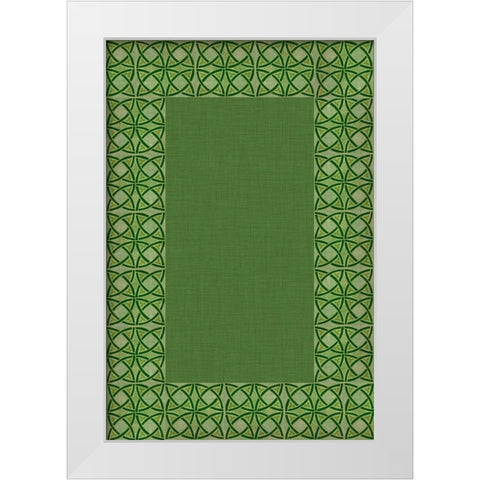 St. Pattys Collection E White Modern Wood Framed Art Print by Vision Studio