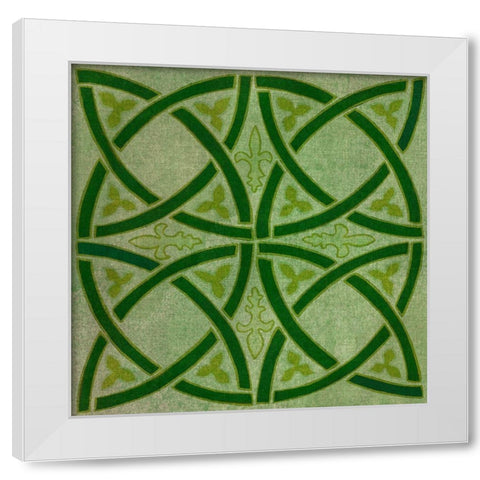 St. Pattys Collection G White Modern Wood Framed Art Print by Vision Studio
