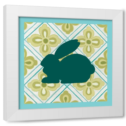 Decorative Easter Collection C White Modern Wood Framed Art Print by Vision Studio
