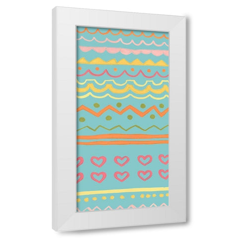 Easter Sweeties Collection B White Modern Wood Framed Art Print by Vess, June Erica