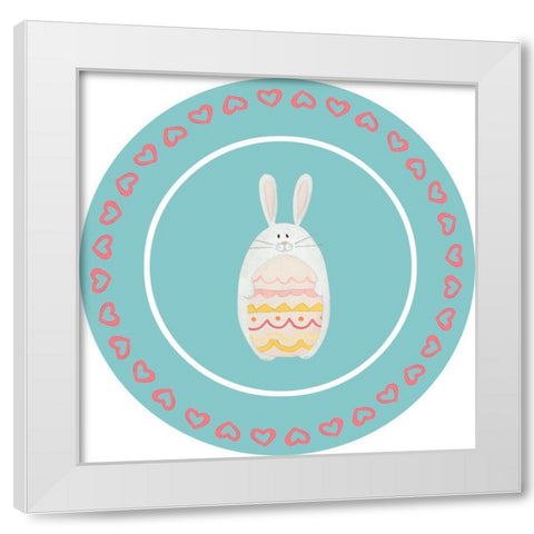 Easter Sweeties Collection E White Modern Wood Framed Art Print by Vess, June Erica