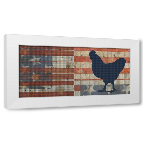 Fourth on the Farm Collection C White Modern Wood Framed Art Print by Studio W