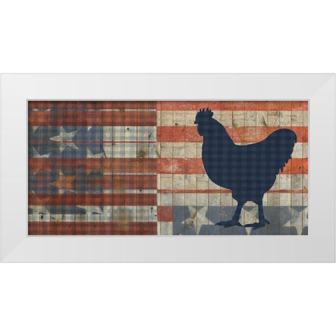 Fourth on the Farm Collection C White Modern Wood Framed Art Print by Studio W