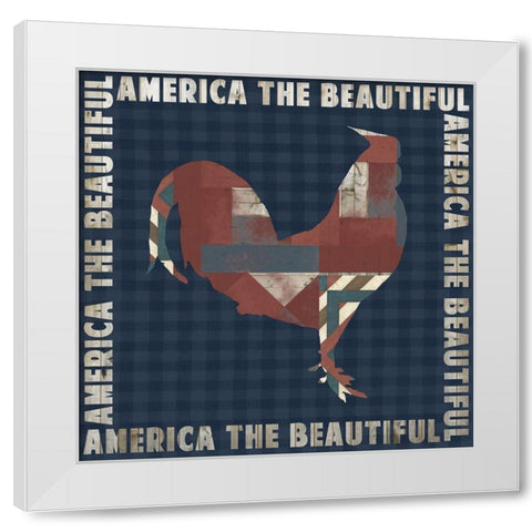 Fourth on the Farm Collection E White Modern Wood Framed Art Print by Studio W