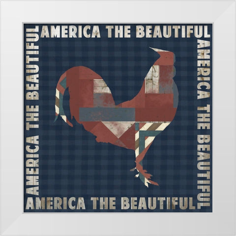 Fourth on the Farm Collection E White Modern Wood Framed Art Print by Studio W