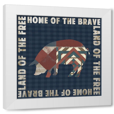 Fourth on the Farm Collection F White Modern Wood Framed Art Print by Studio W