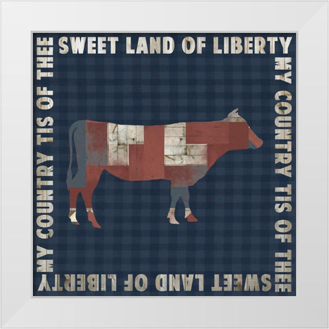 Fourth on the Farm Collection G White Modern Wood Framed Art Print by Studio W