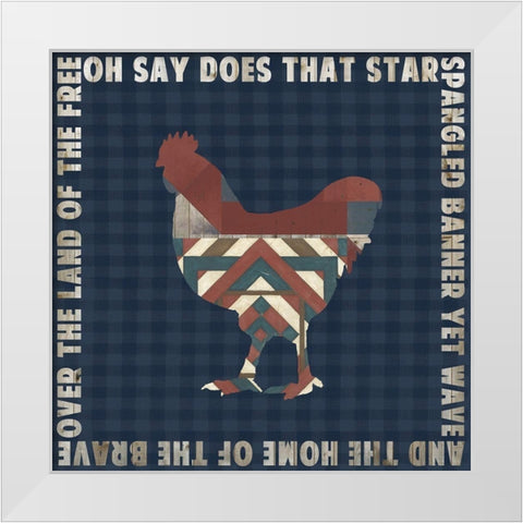 Fourth on the Farm Collection H White Modern Wood Framed Art Print by Studio W