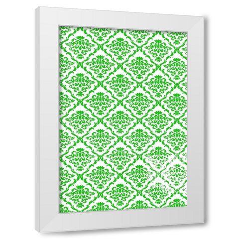 Let it Snow Collection E White Modern Wood Framed Art Print by Vess, June Erica