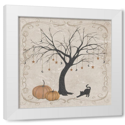 Vintage Halloween Collection A White Modern Wood Framed Art Print by Popp, Grace