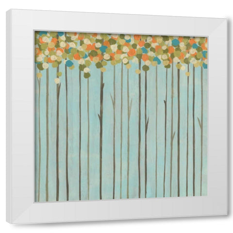 Birch Grove I White Modern Wood Framed Art Print by Vess, June Erica