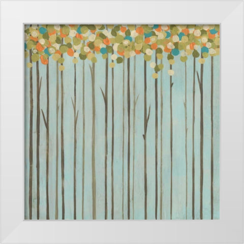 Birch Grove II White Modern Wood Framed Art Print by Vess, June Erica