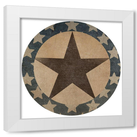 Patriotic Collection G White Modern Wood Framed Art Print by Vess, June Erica