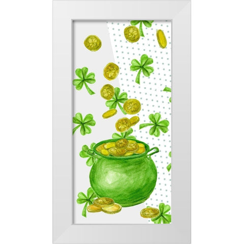 St. Patricks Day Collection B White Modern Wood Framed Art Print by Wang, Melissa