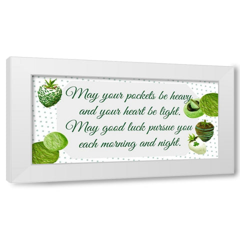 St. Patricks Day Collection C White Modern Wood Framed Art Print by Wang, Melissa