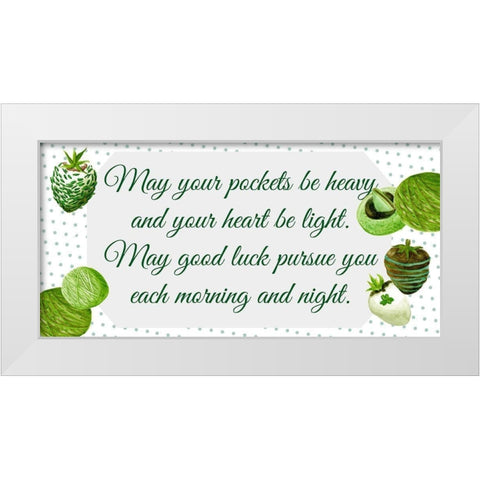 St. Patricks Day Collection C White Modern Wood Framed Art Print by Wang, Melissa