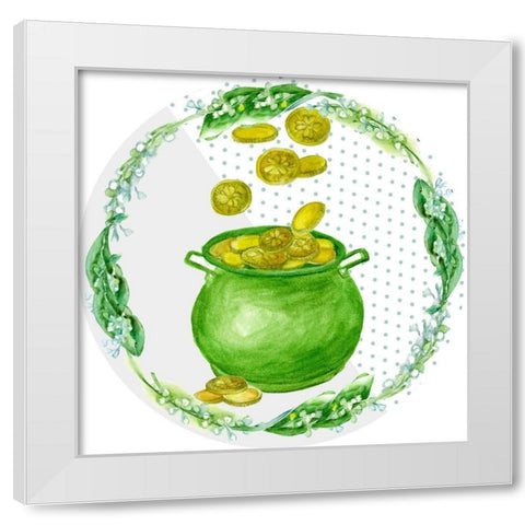 St. Patricks Day Collection G White Modern Wood Framed Art Print by Wang, Melissa