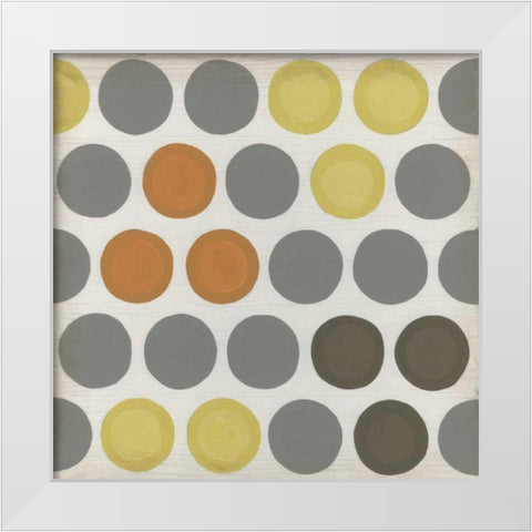 Marquee Lights I White Modern Wood Framed Art Print by Vess, June Erica