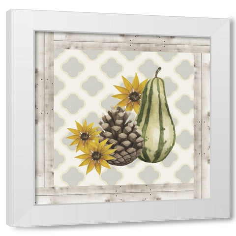 Sweet Autumn Collection H White Modern Wood Framed Art Print by Popp, Grace