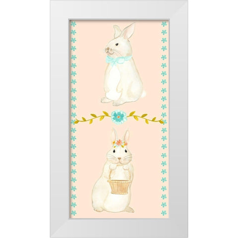 Sweet Easter Collection B White Modern Wood Framed Art Print by Vess, June Erica