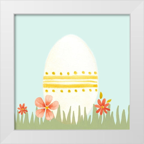 Sweet Easter Collection C White Modern Wood Framed Art Print by Vess, June Erica