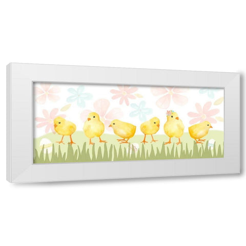 Sweet Easter Collection H White Modern Wood Framed Art Print by Vess, June Erica