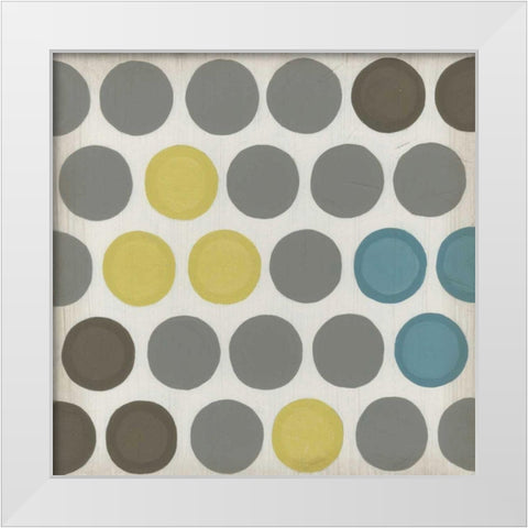 Marquee Lights II White Modern Wood Framed Art Print by Vess, June Erica