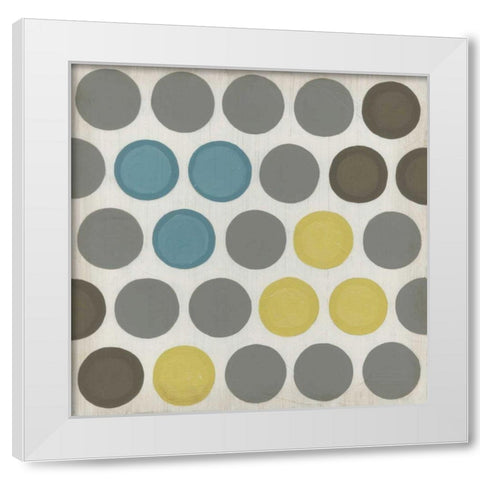 Marquee Lights III White Modern Wood Framed Art Print by Vess, June Erica