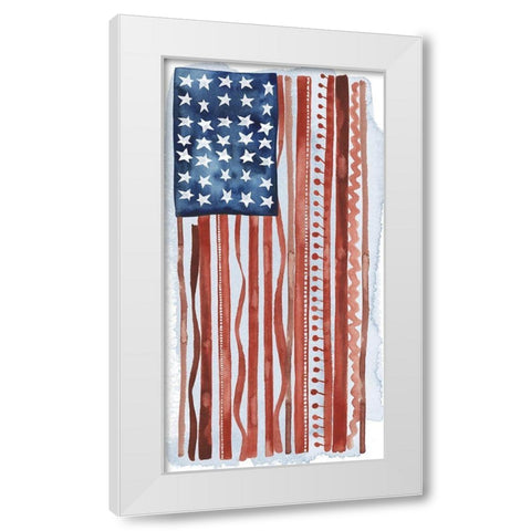 American Herd Collection B White Modern Wood Framed Art Print by Popp, Grace