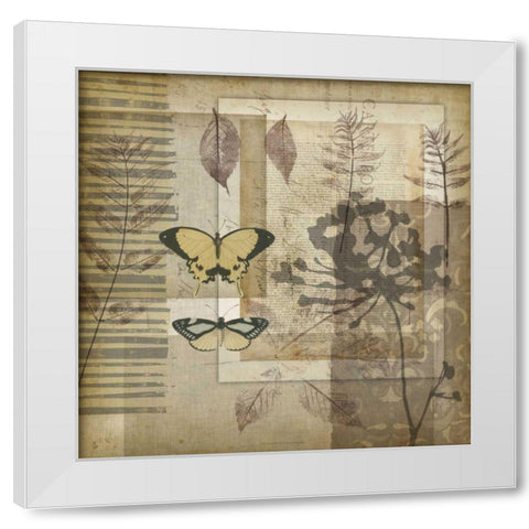 Small Notebook Collage II White Modern Wood Framed Art Print by Goldberger, Jennifer