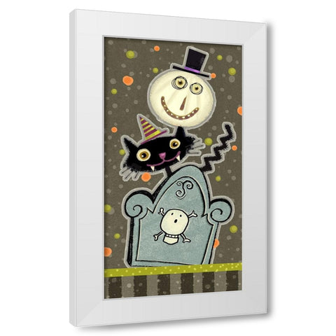 Happy Haunting Collection B White Modern Wood Framed Art Print by Eisner, Viv