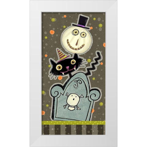 Happy Haunting Collection B White Modern Wood Framed Art Print by Eisner, Viv