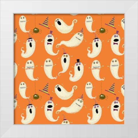 Happy Haunting Collection I White Modern Wood Framed Art Print by Eisner, Viv
