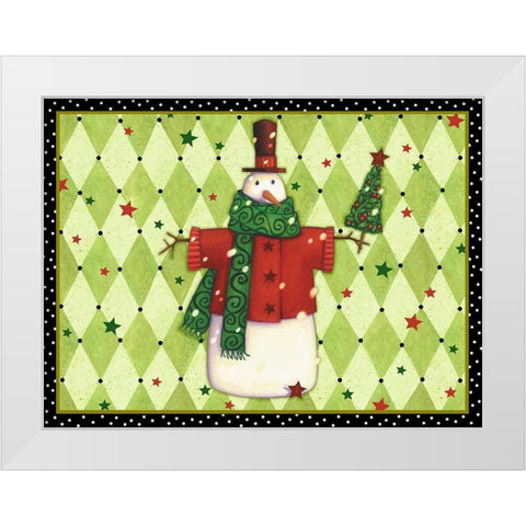 Harlequin Christmas Collection A White Modern Wood Framed Art Print by Eisner, Viv