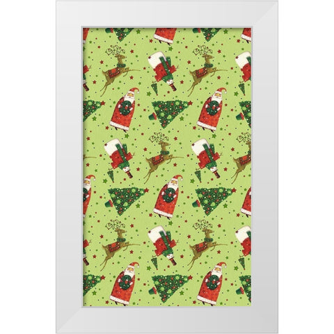 Harlequin Christmas Collection E White Modern Wood Framed Art Print by Eisner, Viv