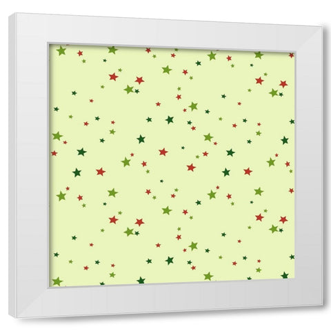 Harlequin Christmas Collection H White Modern Wood Framed Art Print by Eisner, Viv