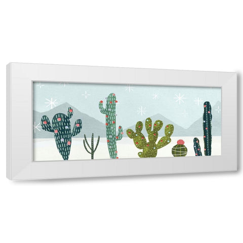 Holiday Llama Collection D White Modern Wood Framed Art Print by Borges, Victoria