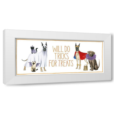 Howloween Collection D White Modern Wood Framed Art Print by Popp, Grace