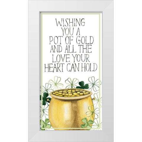 Leprechauns Rainbow Collection B White Modern Wood Framed Art Print by Popp, Grace