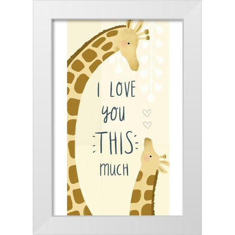 Mama and Me Collection B White Modern Wood Framed Art Print by Borges, Victoria