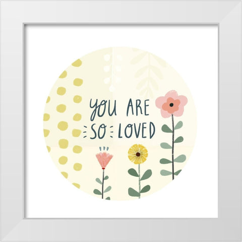 Mama and Me Collection C White Modern Wood Framed Art Print by Borges, Victoria